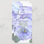 Groep van Paarse Pansies en het programma voor het Programmakaart (Voorkant / Achterkant)