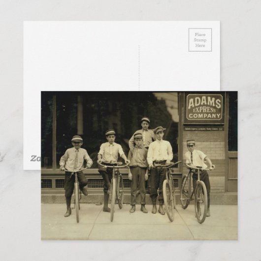 Groep van postbezorgers in Norfolk, Va. Briefkaart (Voorkant / Achterkant)