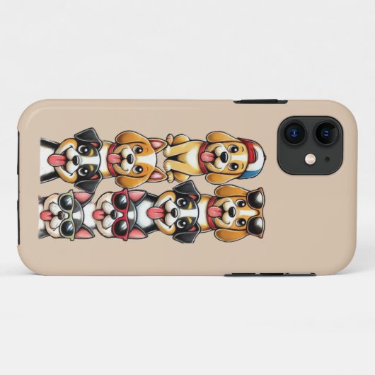 Groep van Puppies Case-Mate iPhone Case (Achterkant (horizontaal))