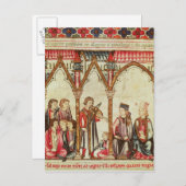 Groep van Troubadours Briefkaart (Voorkant / Achterkant)