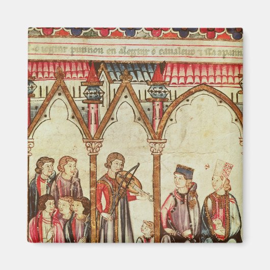 Groep van Troubadours Magneet (Voorkant)