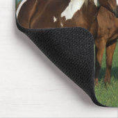 Groep van verfpaarden muismat (Hoek)