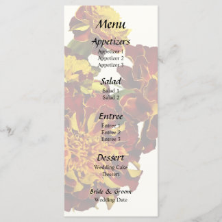 Groep van verschillende soorten Marigolds Menu