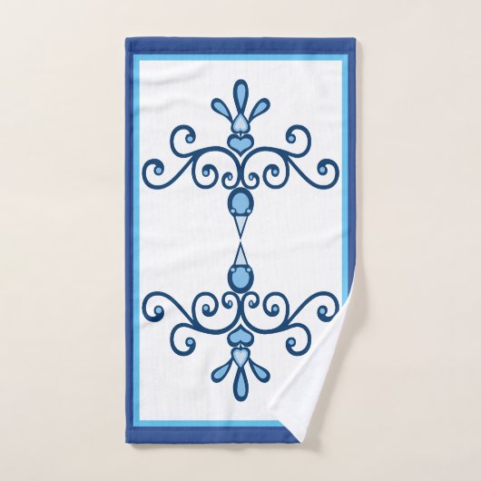 Groep van vier Blauwe vogels of liefdesvogels Bad Handdoek (Handdoek)