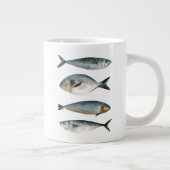 Groep van vier vissen grote koffiekop (Rechts)