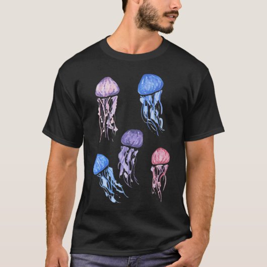 Groep van vijf kwal t-shirt (Voorkant)