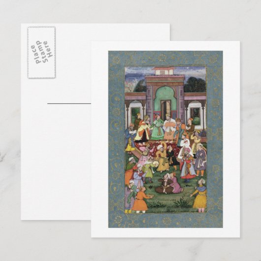 Groep van Whirling Dervishes, van de Grote Levende Briefkaart (Voorkant / Achterkant)