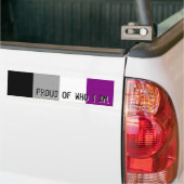 Groep van wie ik ben - Aseksuele vlag-bumpersticke Bumpersticker (Op Truck)