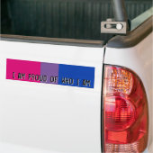 Groep van wie ik ben - Biseksuele vlag bumperstick Bumpersticker (Op Truck)