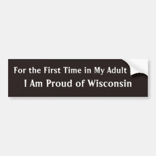Groep van Wisconsin Political Satire Funny Bumpersticker
