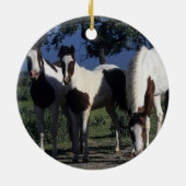 Groep verf paarden keramisch ornament (Achterkant)