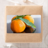 Groep verse tangerines etiket (Insitu)