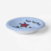 Groep Vier Schildpadden Abstract Kleurrijke Schelp Papieren Kommen (Gebogen)