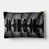 Groep vlaktezebras drinkt 's nachts samen etui (Achterkant)