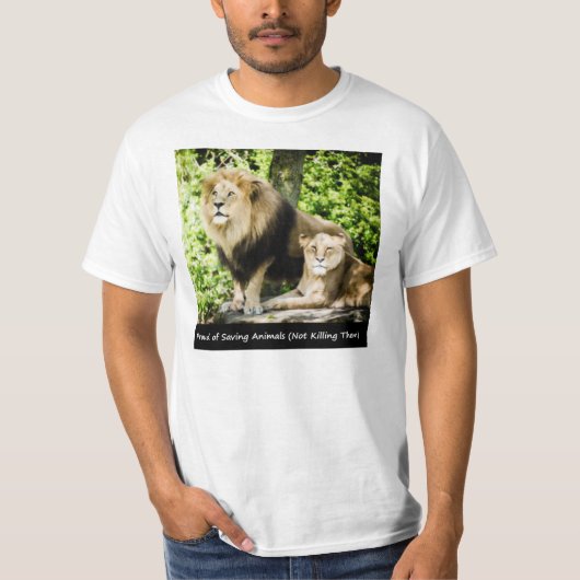 Groep voor het opslaan van dieren T-SHIRT door Ros (Voorkant)