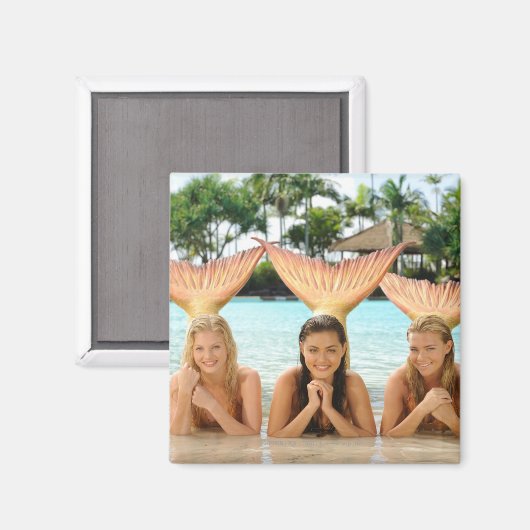 Groep voor het strand magneet (Voorkant / Achterkant)