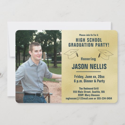 Groep voor middelbare school - Fotouitnodiging Kaart (Voorkant)