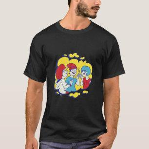 Groep vrienden die wiet roken t-shirt
