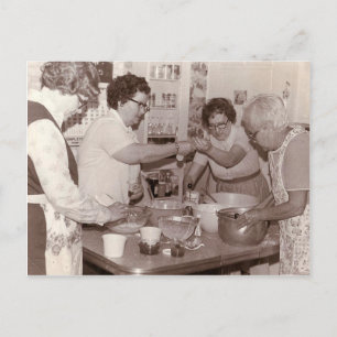 groep vrouwen die foto maken briefkaart