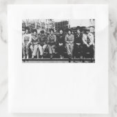 Groep vrouwenbeschermers tijdens de Tweede Wereldo Rechthoekige Sticker (Tas)