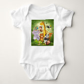 Groep wilde dieren - 00000 romper (Voorkant)