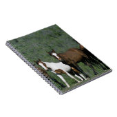 Groep wilde Mustang Paarden Notitieboek (Rechterzijde)