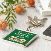 groep wilde voedergewassen sleutelhanger (Zijkant)