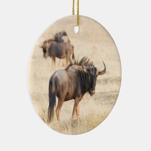 Groep wildebeest keramisch ornament (Rechts)