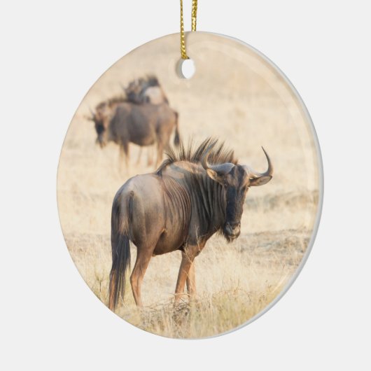 Groep wildebeest keramisch ornament (Links)