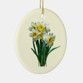 Groep Witte Daffodils Keramisch Ornament (Rechts)