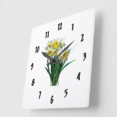 Groep Witte Daffodils Vierkante Klok (Hoek)