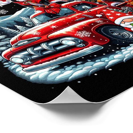 Groep Xmas Gnome Santa Entlebucher Mountains op CK Poster (Hoek)