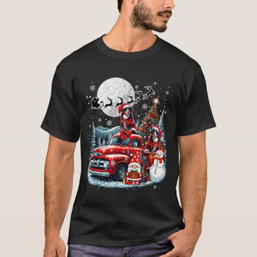 Groep Xmas Gnome Santa Entlebucher Mountains op CK T-shirt (Voorkant)