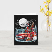 Groep Xmas Gnome Snowman Santa Great Danes op Cup Kaart (Gele Bloem)