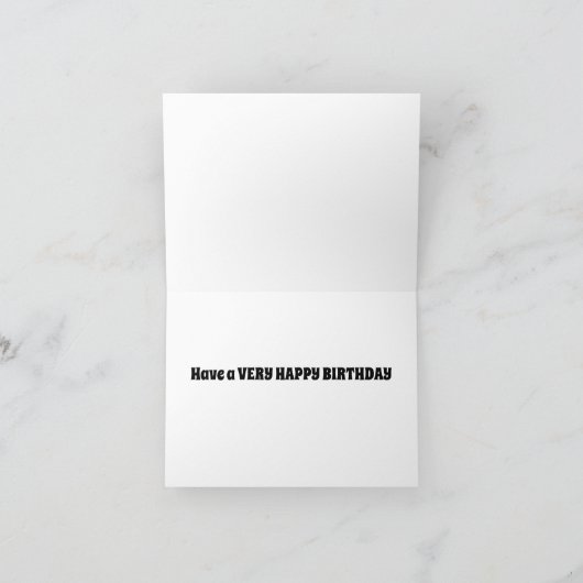 *GROEP ZEGT* HAPPY BIRTHDAY VOOR U! KAART (Binnen)