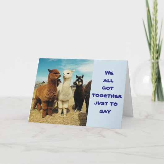 GROEP ZEGT **HOOP DAT JE VERJAARDAG FANTASTISCH IS KAART (Voorkant)