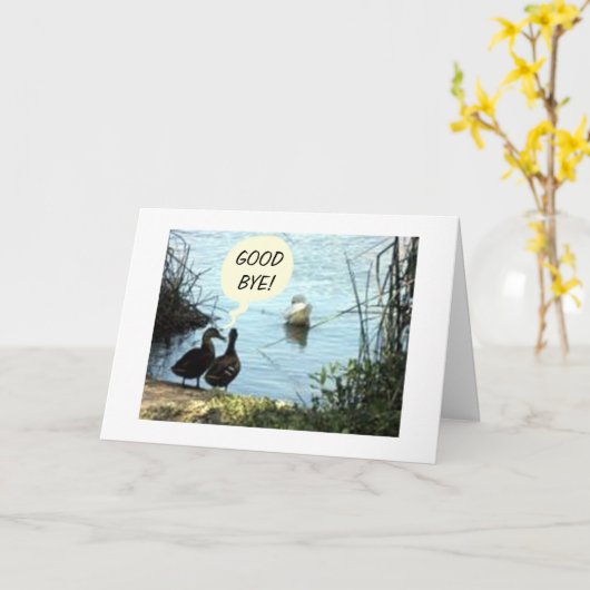 GROEP ZEGT WAT ZO GOED IS OVER 'GOEDE BYE?' KAART (Gele Bloem)