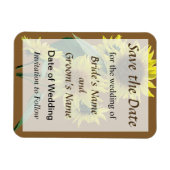 Groep zonnebloemen sparen de Datum Magneet (Horizontaal)