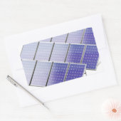 Groep zonnepanelen rechthoekige sticker (Envelop)