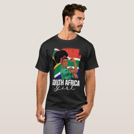 Groep Zuid-Afrika Roots Zuid-Afrikaans BHM A T-shirt (Voorkant volledig)