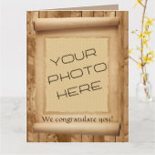 Groepcongraties, Aangepaste foto in Lijst met schu Kaart (Gele Bloem)