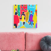 Groepen Canvas Afdruk (Insitu (Woonkamer))