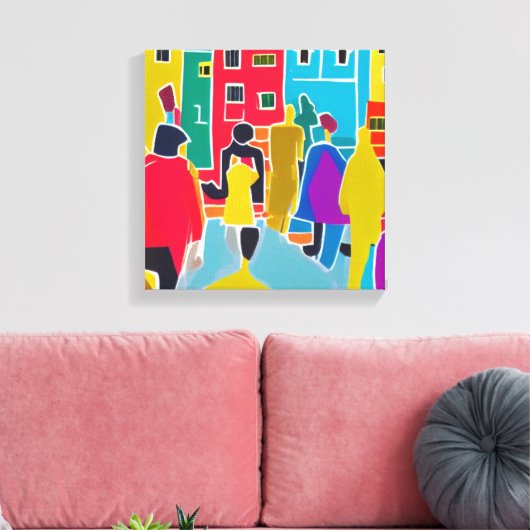 Groepen Canvas Afdruk (Insitu (Woonkamer))