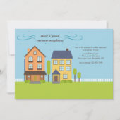 Groepen ontmoeten elkaar en Groet Uitnodiging (Voorkant)