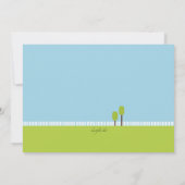 Groepen ontmoeten elkaar en Groet Uitnodiging (Achterkant)