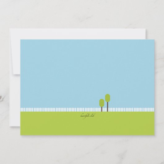 Groepen ontmoeten elkaar en Groet Uitnodiging (Achterkant)