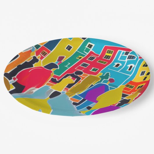 Groepen Papieren Bordje (Gekanteld)