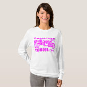 Groepen : Roze grootste groep T-shirt (Voorkant volledig)