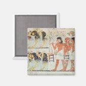 Groepen van rouwenden bij de begrafenis magneet (Voorkant / Achterkant)