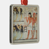 Groepen van rouwenden bij de begrafenis metalen ornament (Rechts)